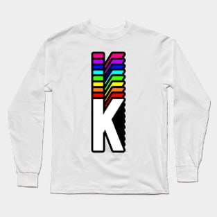 Rainbow Letter, K Long Sleeve T-Shirt